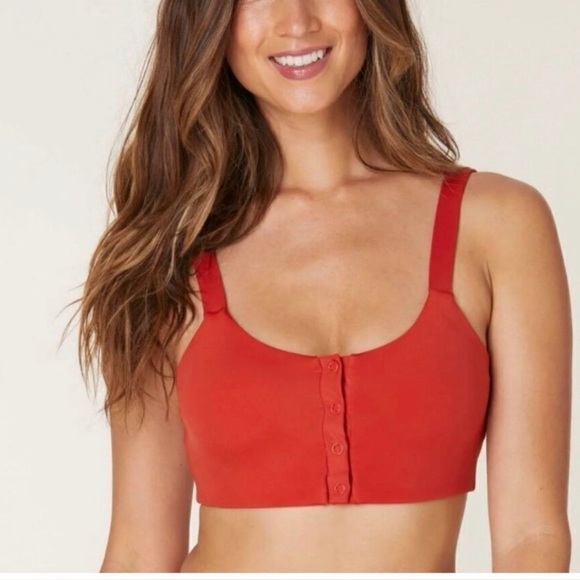 Andie Other - Andie’s Button-Front Bra Top Bathing Suit